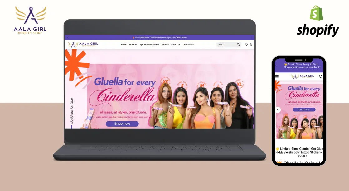  Website design for Cosmetics