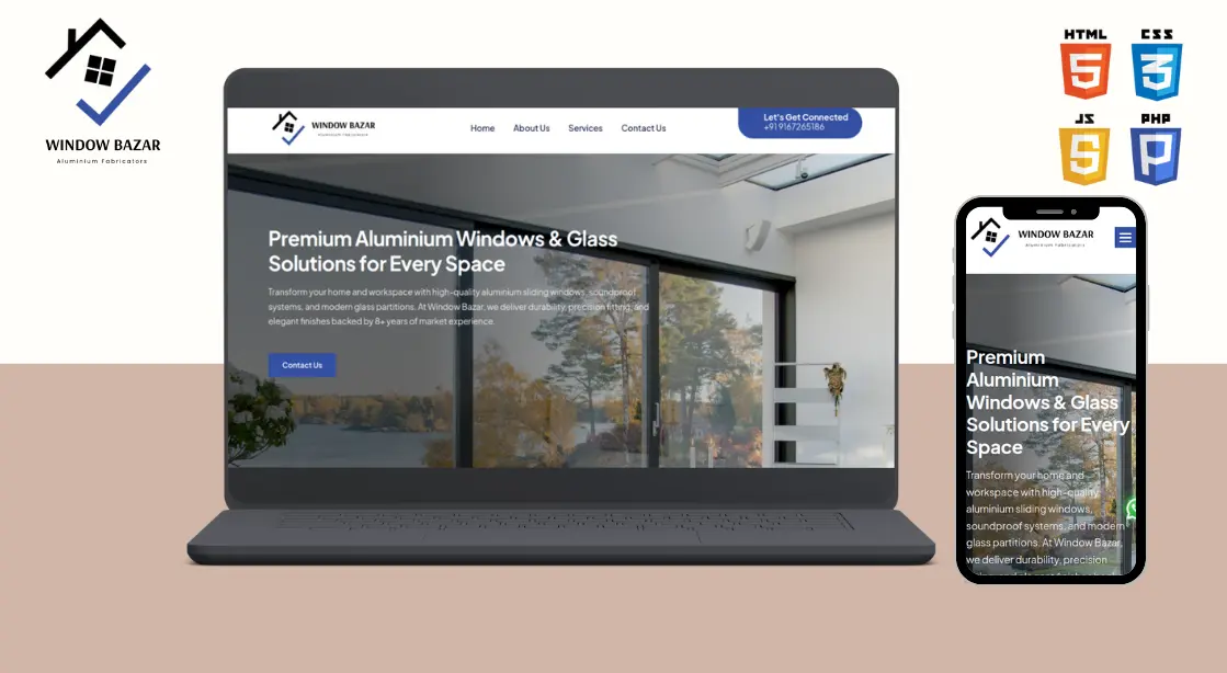  Website design for Aluminium Windows